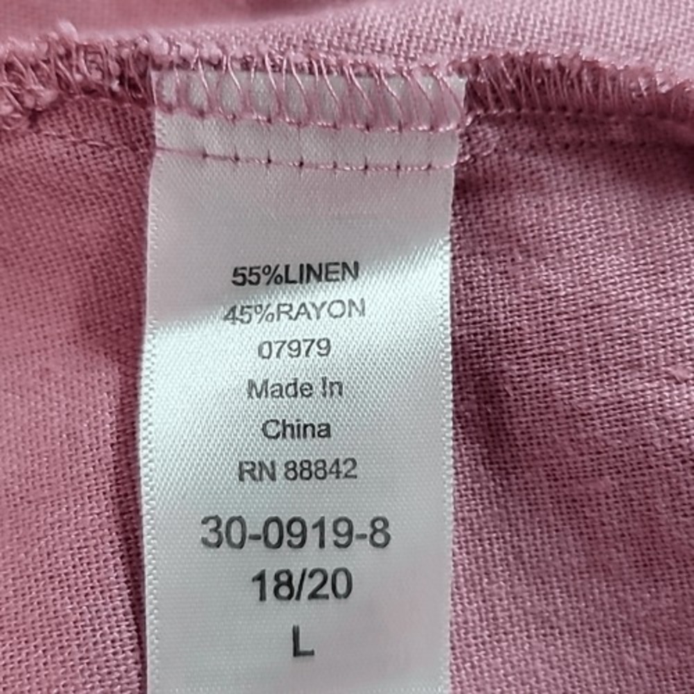 Ellos Dusty Pink V-Neck Short Sleeve Top - Picture 11 of 12